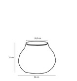 KantoormeubelenPlus Liliano Mand - Set van 2 - H48 x Ø50 cm - Jute - Zwart