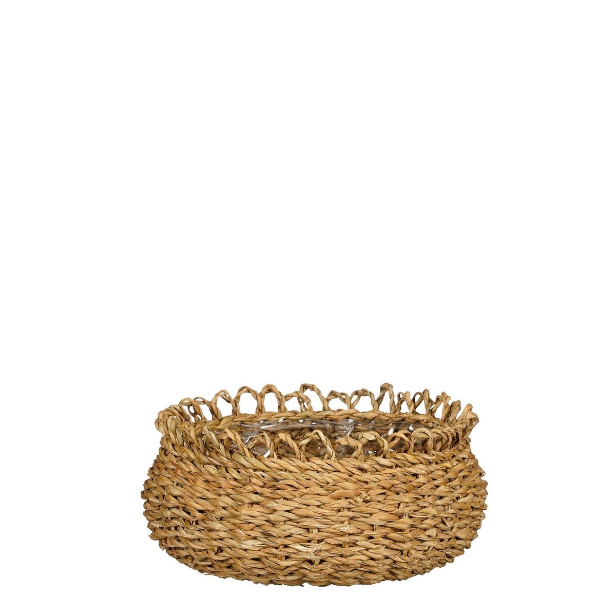 KantoormeubelenPlus Gourdon Plantenmand - Set van 4 - H17 x Ø31 cm - Bruin