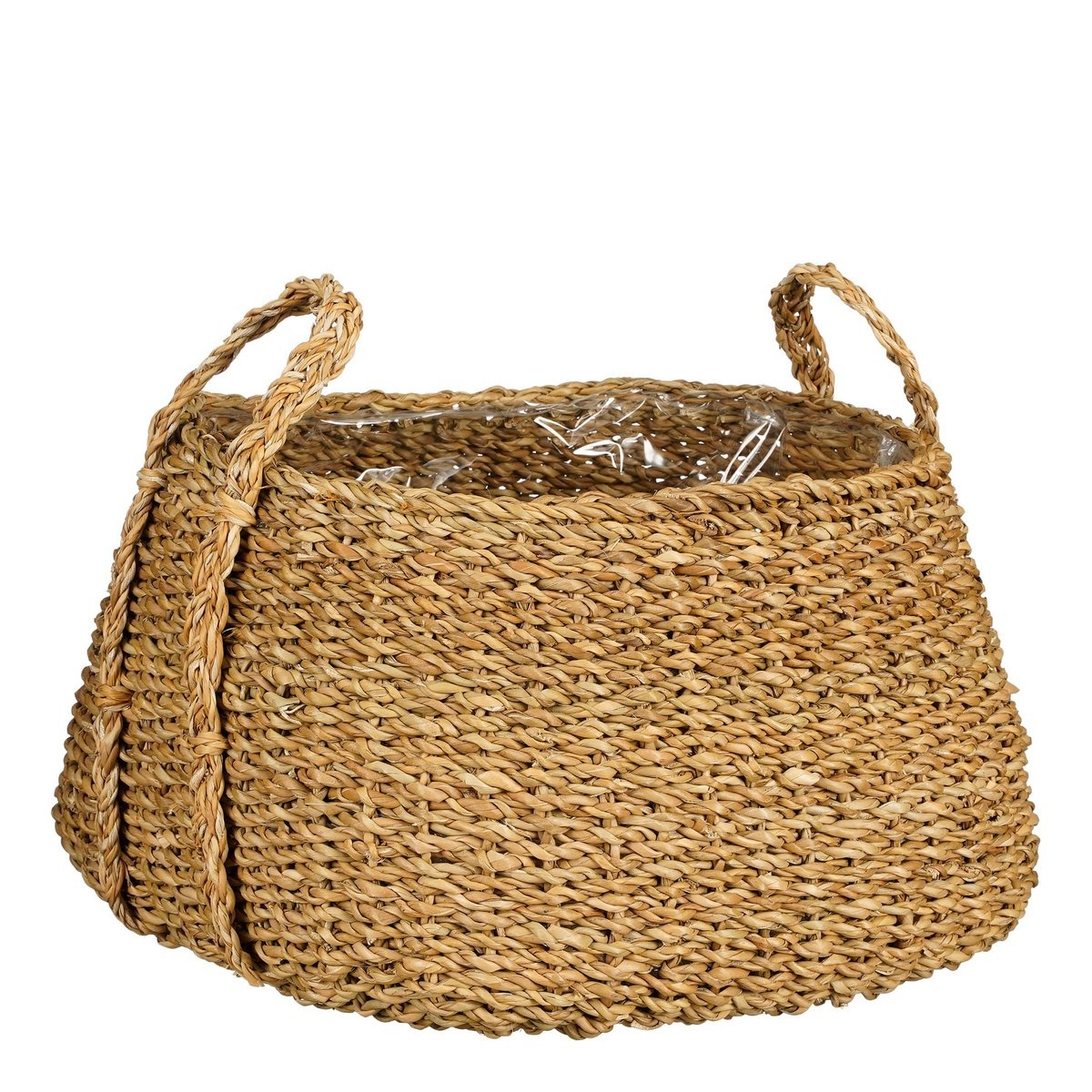 KantoormeubelenPlus Plantenmand - Set van 3 - H25 x Ø35 cm - Bruin