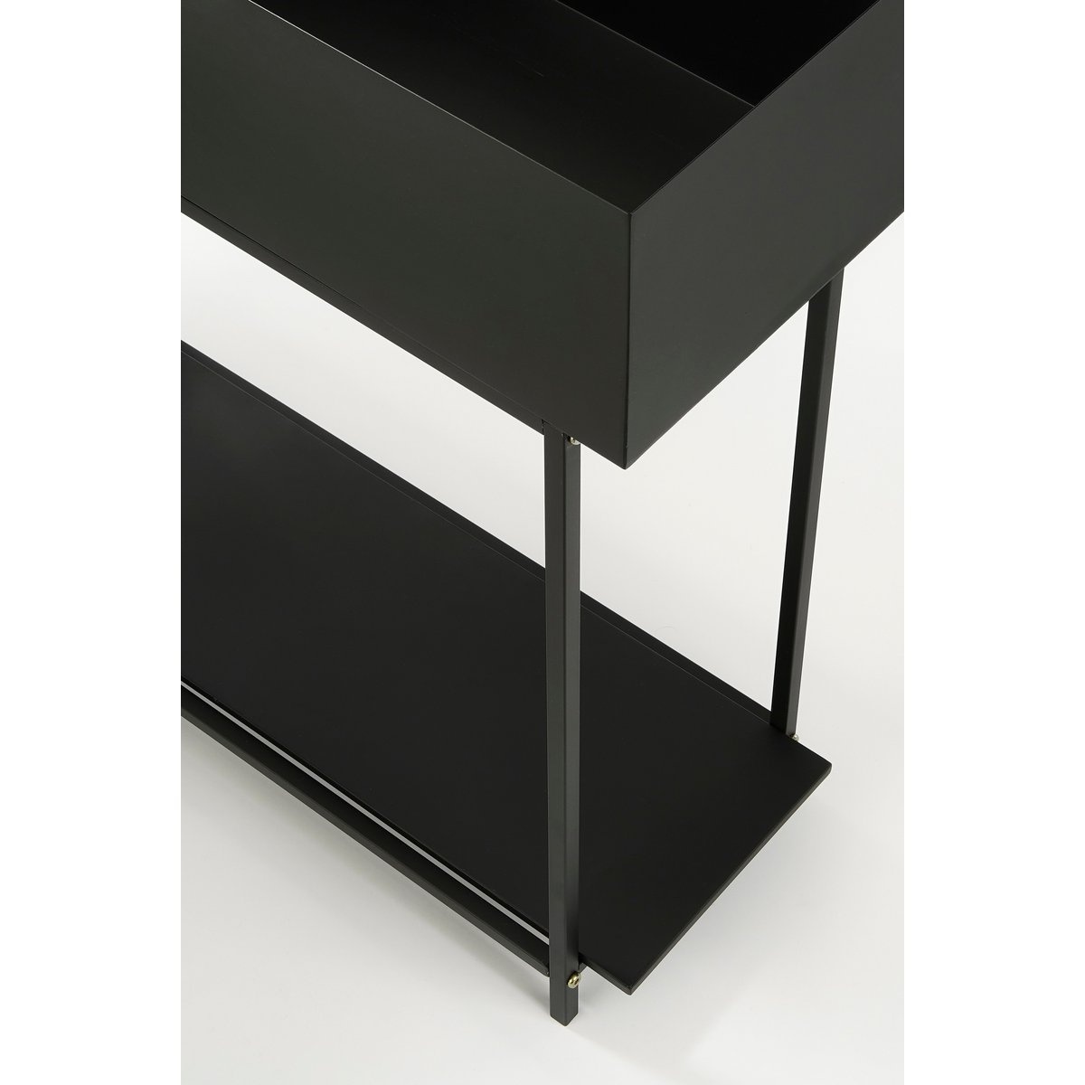 KantoormeubelenPlus Greenrax Plantenstandaard - L70 x B29 x H94 cm - Metaal - Zwart