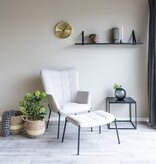 KantoormeubelenPlus Istanbul Wall Clock - Wandklok, aluminium, goud, stil uurwerk, rond, ø30