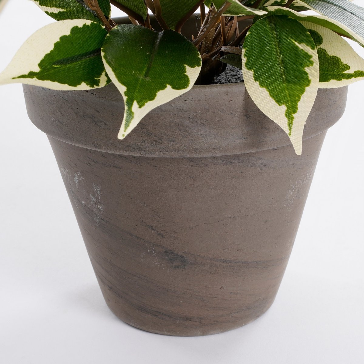 KantoormeubelenPlus Ficus Natasja Kunstplant in Bloempot Stan - H40 x Ø30 cm - Groen Bont