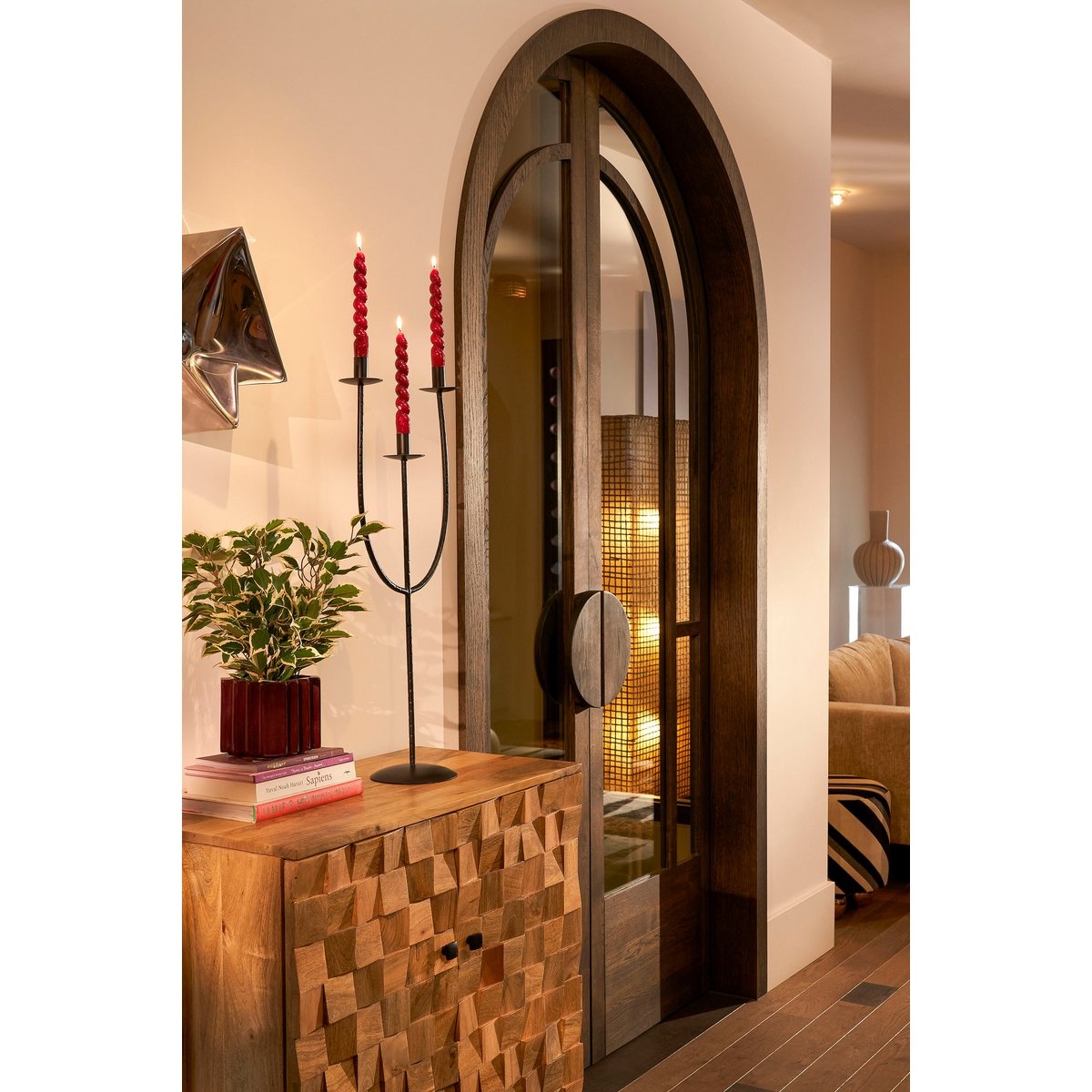 KantoormeubelenPlus Ficus Natasja Kunstplant in Bloempot Stan - H40 x Ø30 cm - Groen Bont