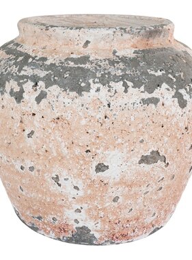 KantoormeubelenPlus Agaete Pot - Pot in cement, beige, Ø22,5x19,5 cm
