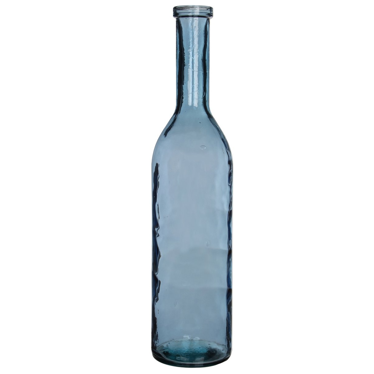 KantoormeubelenPlus Rioja Fles Vaas - H100 x Ø21 cm - Gerecycled Glas - Lichtblauw