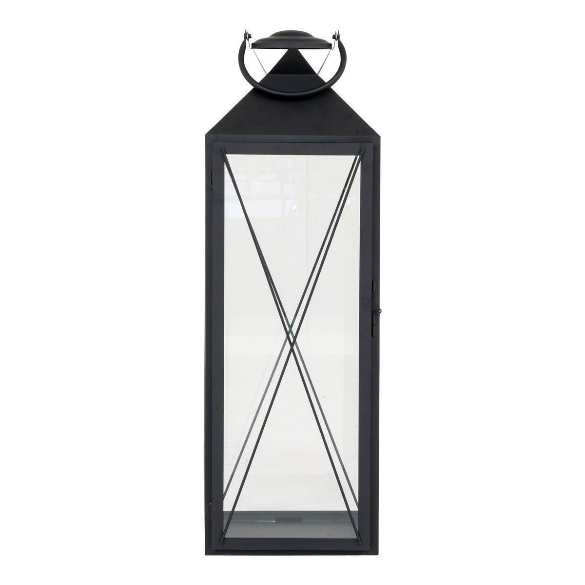 Casa Lantaarn, set van 2 - Lantaarn, staal en glas, zwart, set van 2