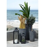 Casa Lantaarn, set van 2 - Lantaarn, staal en glas, zwart, set van 2