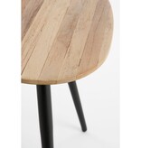 KantoormeubelenPlus Jailey Bijzettafel - Set van 2 - L84 x B39 x H39 cm - Gerecycled Hout - Bruin