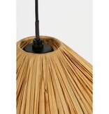 KantoormeubelenPlus Elisa Hanglamp - H24 x Ø40 cm - Raffia - Lichtbruin