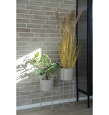 KantoormeubelenPlus Rabo Bloemenstandaard - Bloemenstandaard, staal, zand, set van 2