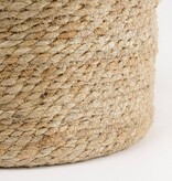 KantoormeubelenPlus Atlantic Mand voor Planten - Set van 2 - H26 x Ø30 cm - Crème