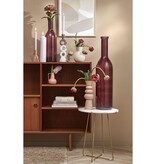 KantoormeubelenPlus Rioja Fles Vaas - H50 x Ø15 cm - Gerecycled Glas - Bordeaux