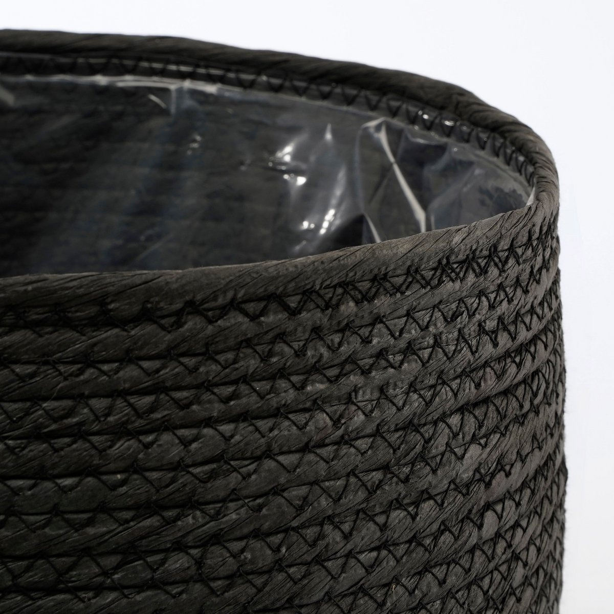 KantoormeubelenPlus Jorck Mand voor Planten - H19 x Ø22 cm - Papier - Zwart