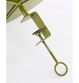 KantoormeubelenPlus Aston Dienblad met Klem - H30 x Ø30,5 cm - Metaal - Donkergroen