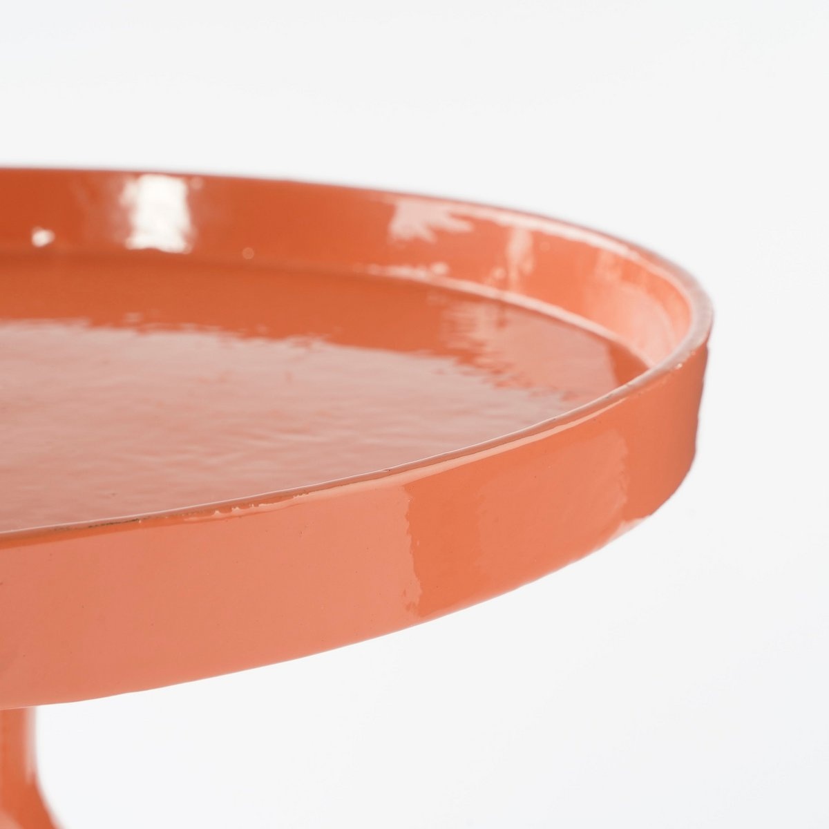 KantoormeubelenPlus Duco Bijzettafel - H66 x Ø25 cm - FSC 100% - Gerecycled Aluminium - Oranje