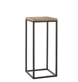 KantoormeubelenPlus Oskar Plantentafel - L35 x B35 x H81 cm - Hout, Metaal - Zwart