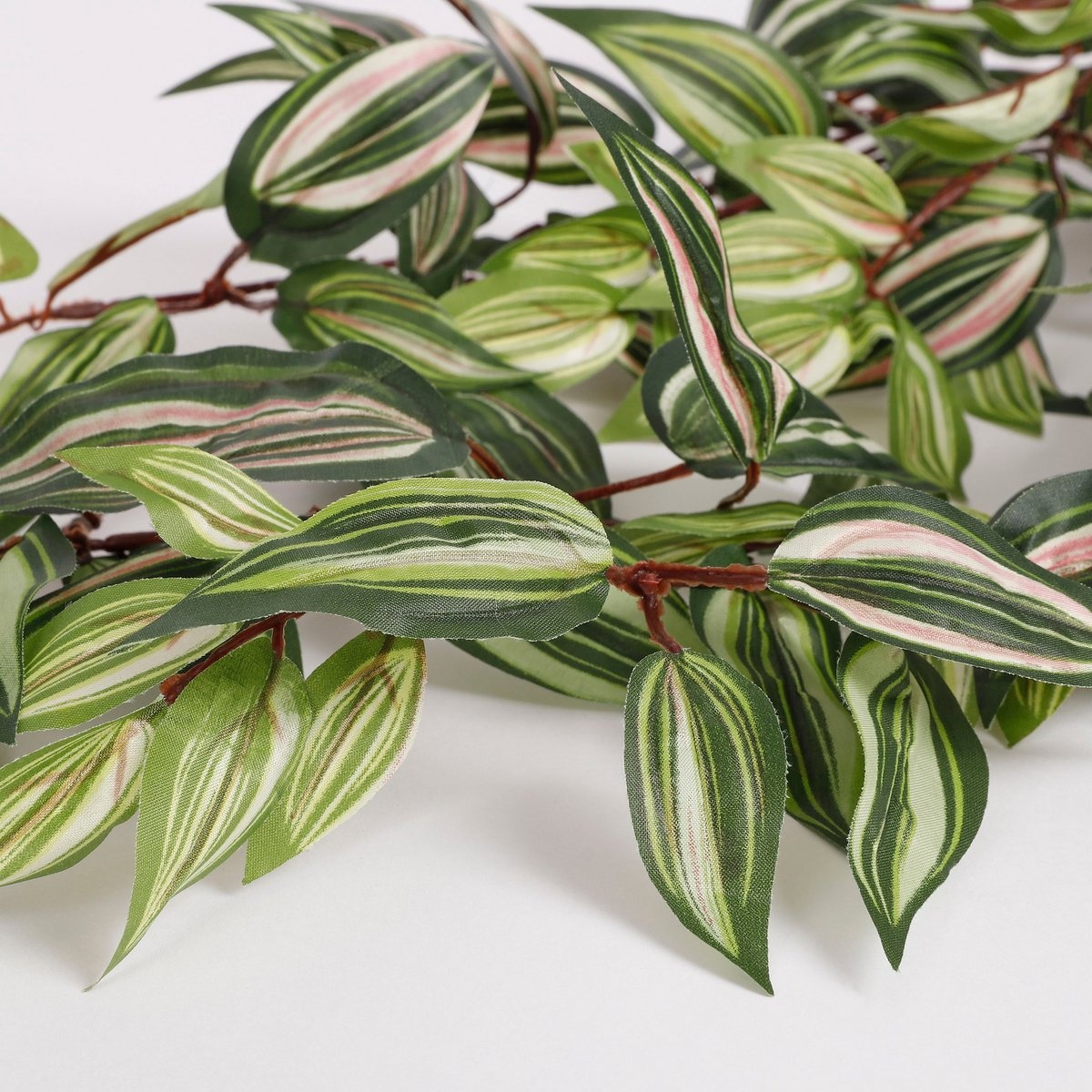 KantoormeubelenPlus Tradescantia Kunst Hangplant - L15 x B30 x H80 cm - Groen