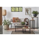 KantoormeubelenPlus Oskar Plantentafel - L35 x B35 x H81 cm - Hout, Metaal - Zwart