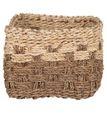 Reno Basket - Mand in zeegras, natuur/bruin, rechthoekig, 30x20x15 cm