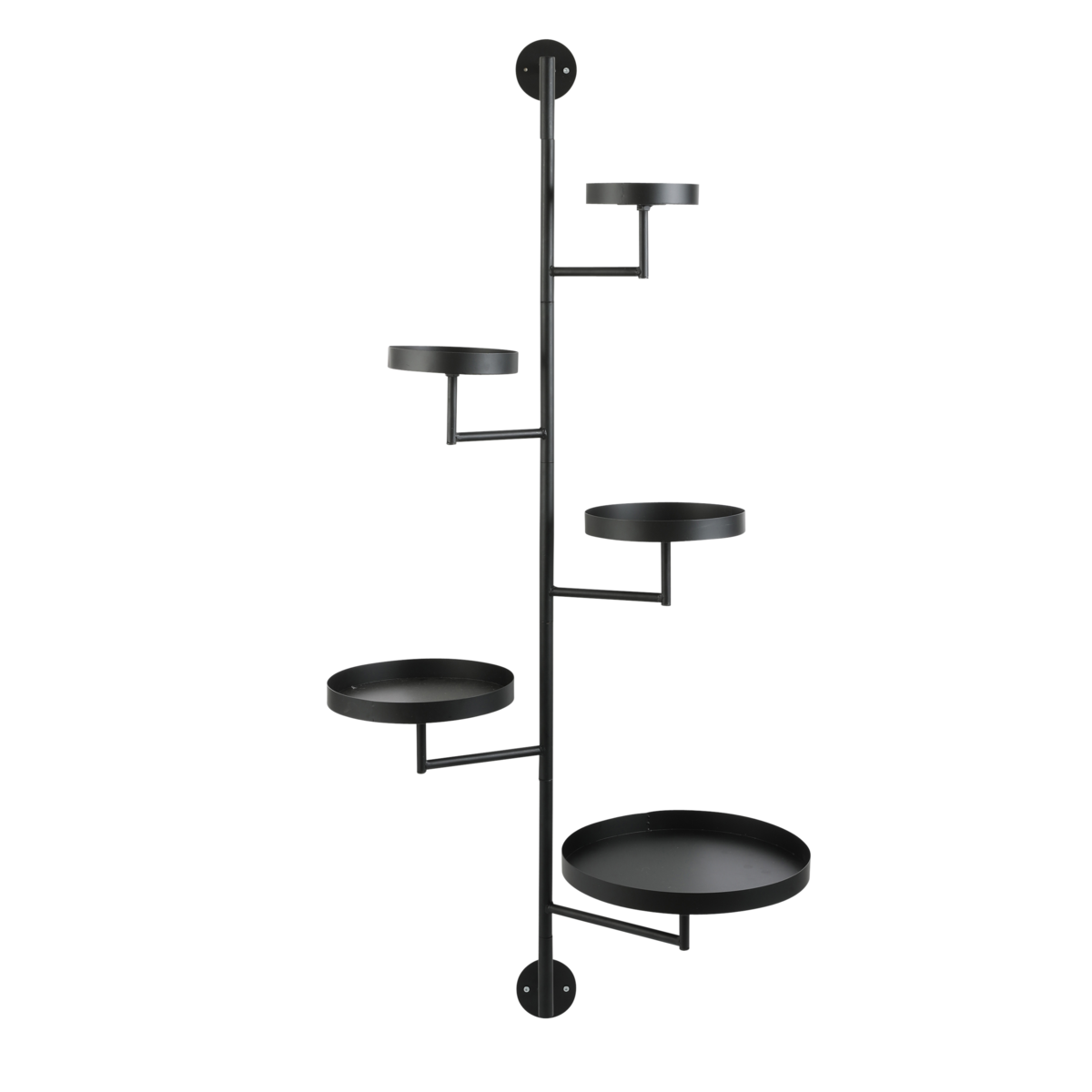 KantoormeubelenPlus Perry Wandrek - L36 x B30 x H120 cm - Metaal - Zwart