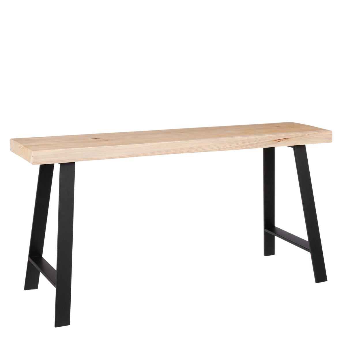 KantoormeubelenPlus Plano Bank - L92 x B31 x H46 cm - Vurenhout - Lichtbruin