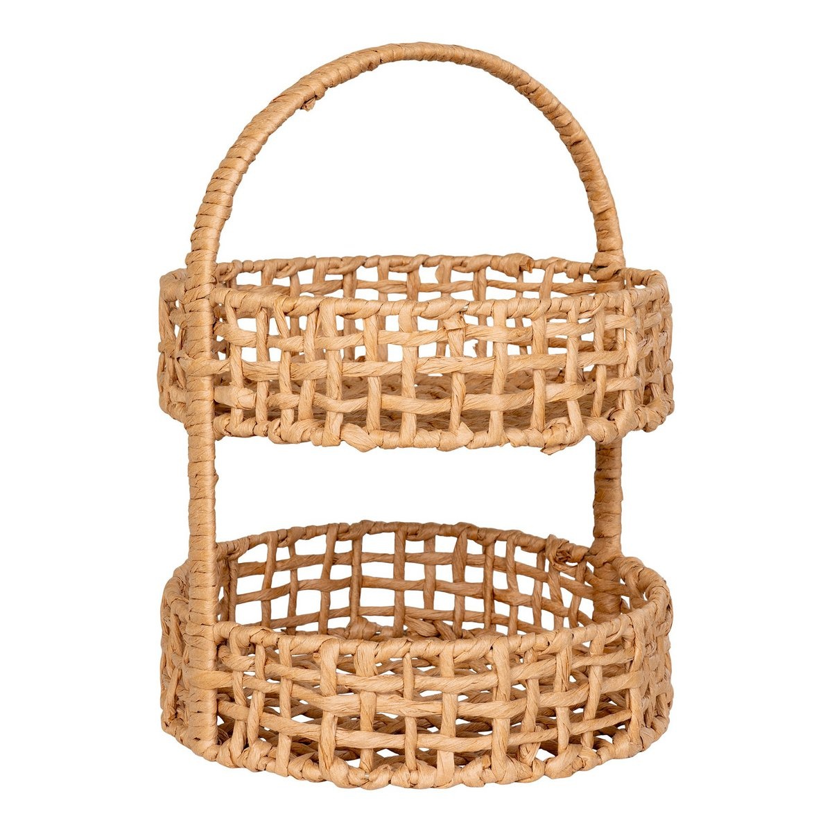 Anadia Tray - Dienblad, papier, naturel, ø29x39 cm