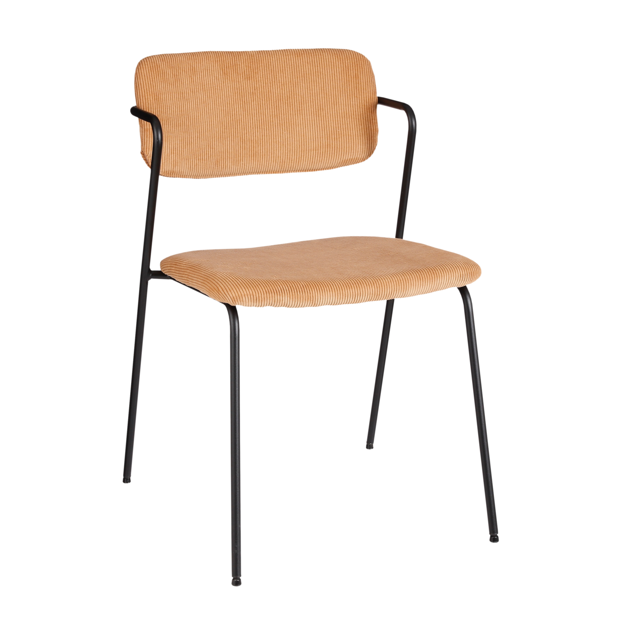 KantoormeubelenPlus Nanet Eetkamerstoel - Velvet - Lichtbruin