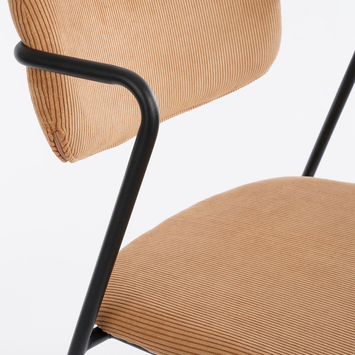 KantoormeubelenPlus Nanet Eetkamerstoel - Velvet - Lichtbruin