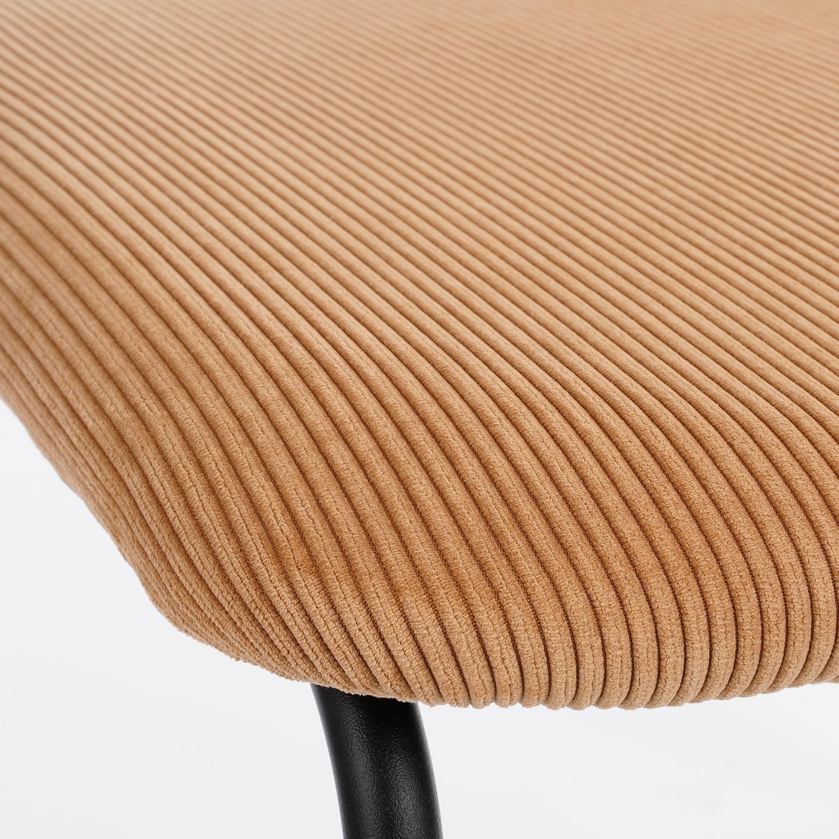 KantoormeubelenPlus Nanet Eetkamerstoel - Velvet - Lichtbruin