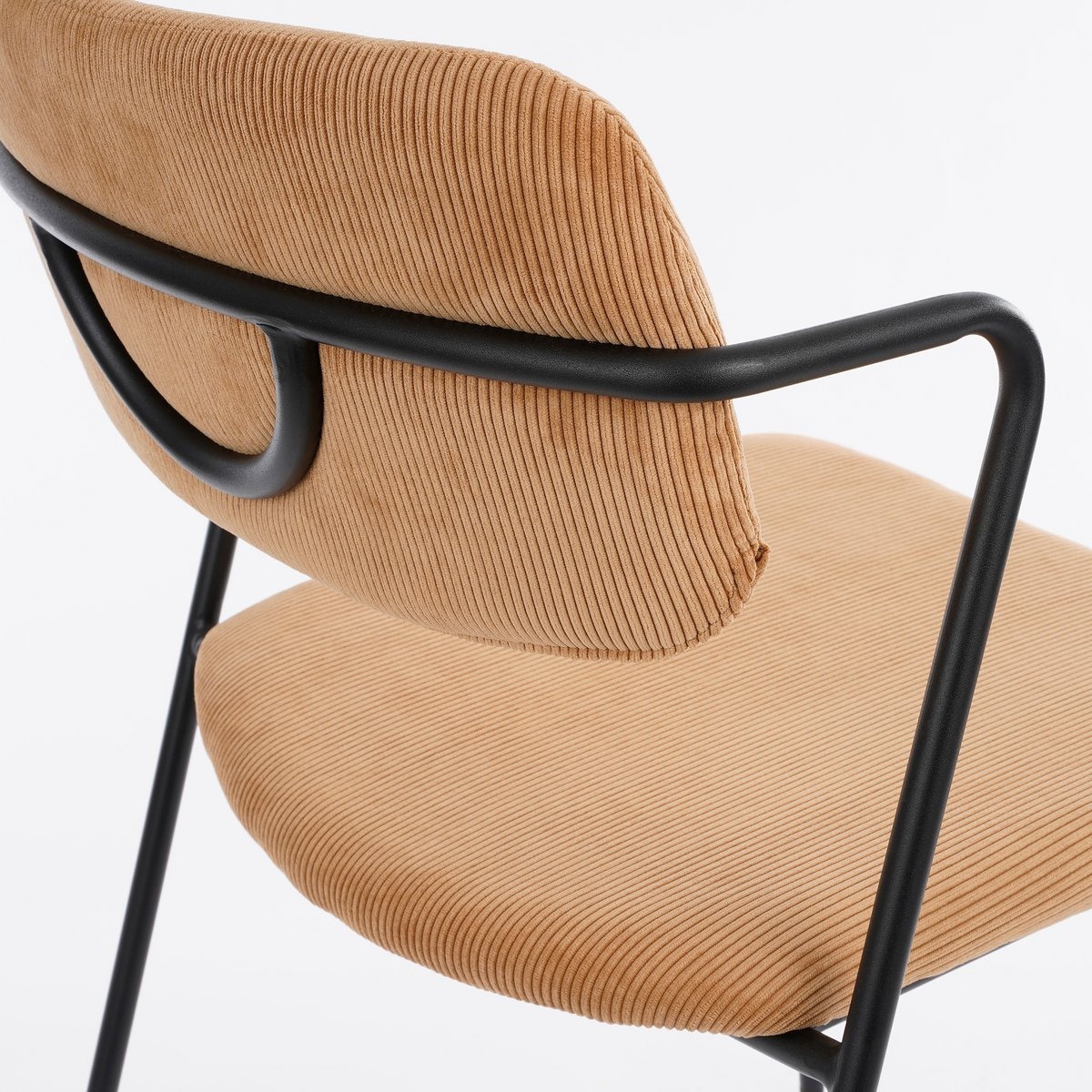 KantoormeubelenPlus Nanet Eetkamerstoel - Velvet - Lichtbruin