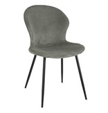 KantoormeubelenPlus Max Eetkamerstoel - Velvet - Donkergroen