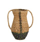 KantoormeubelenPlus Cambridge Decoratieve Vaas - H35 x Ø23 cm - Zeegras - Groen