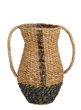 KantoormeubelenPlus Cambridge Decoratieve Vaas - H35 x Ø23 cm - Zeegras - Groen