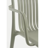 KantoormeubelenPlus Paloma Tuinstoel - L53 x B53 x H77,5 cm - Polypropyleen - Lichtgrijs