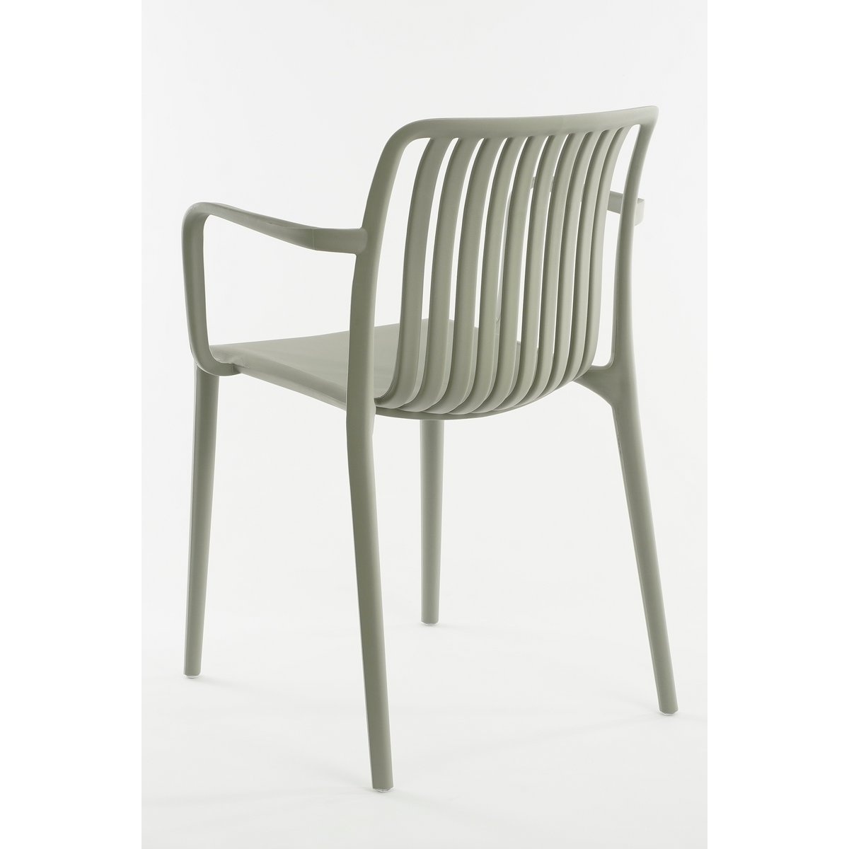 KantoormeubelenPlus Paloma Tuinstoel - L53 x B53 x H77,5 cm - Polypropyleen - Lichtgrijs