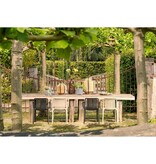 KantoormeubelenPlus Paloma Tuinstoel - L53 x B53 x H77,5 cm - Polypropyleen - Lichtgrijs