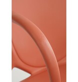 KantoormeubelenPlus Nebraska Tuinstoel - L56 x B56,5 x H80 cm - Polypropyleen - Zalm