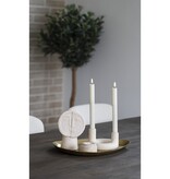 KantoormeubelenPlus Kaarsenhouder - Kaarsenhouder, keramiek, beige, ø13x8,5 cm