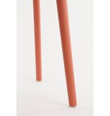 KantoormeubelenPlus Nebraska Tuinstoel - L56 x B56,5 x H80 cm - Polypropyleen - Zalm