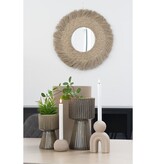 KantoormeubelenPlus Kaarsenhouder - Kaarsenhouder in keramiek, bruin, Ø8x6,5 cm