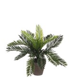KantoormeubelenPlus Cycas Palm Kunstplant in Bloempot Stan - H33 x Ø34 cm - Groen