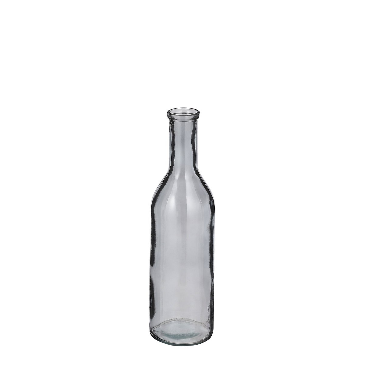 KantoormeubelenPlus Rioja Fles Vaas - H50 x Ø15 cm - Gerecycled Glas - Donkergrijs