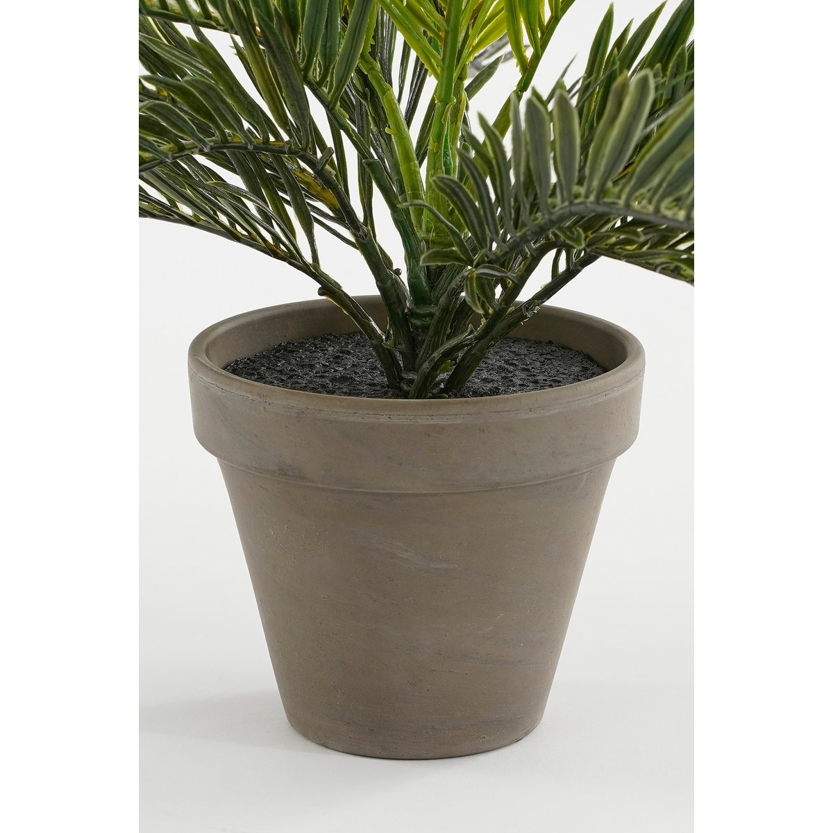 KantoormeubelenPlus Cycas Palm Kunstplant in Bloempot Stan - H33 x Ø34 cm - Groen