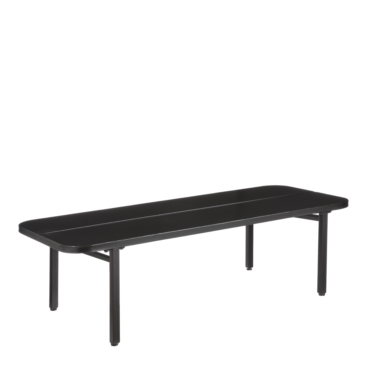 KantoormeubelenPlus Celo Bank voor Buiten - L120 x B40 x H36 cm - Metaal - Zwart