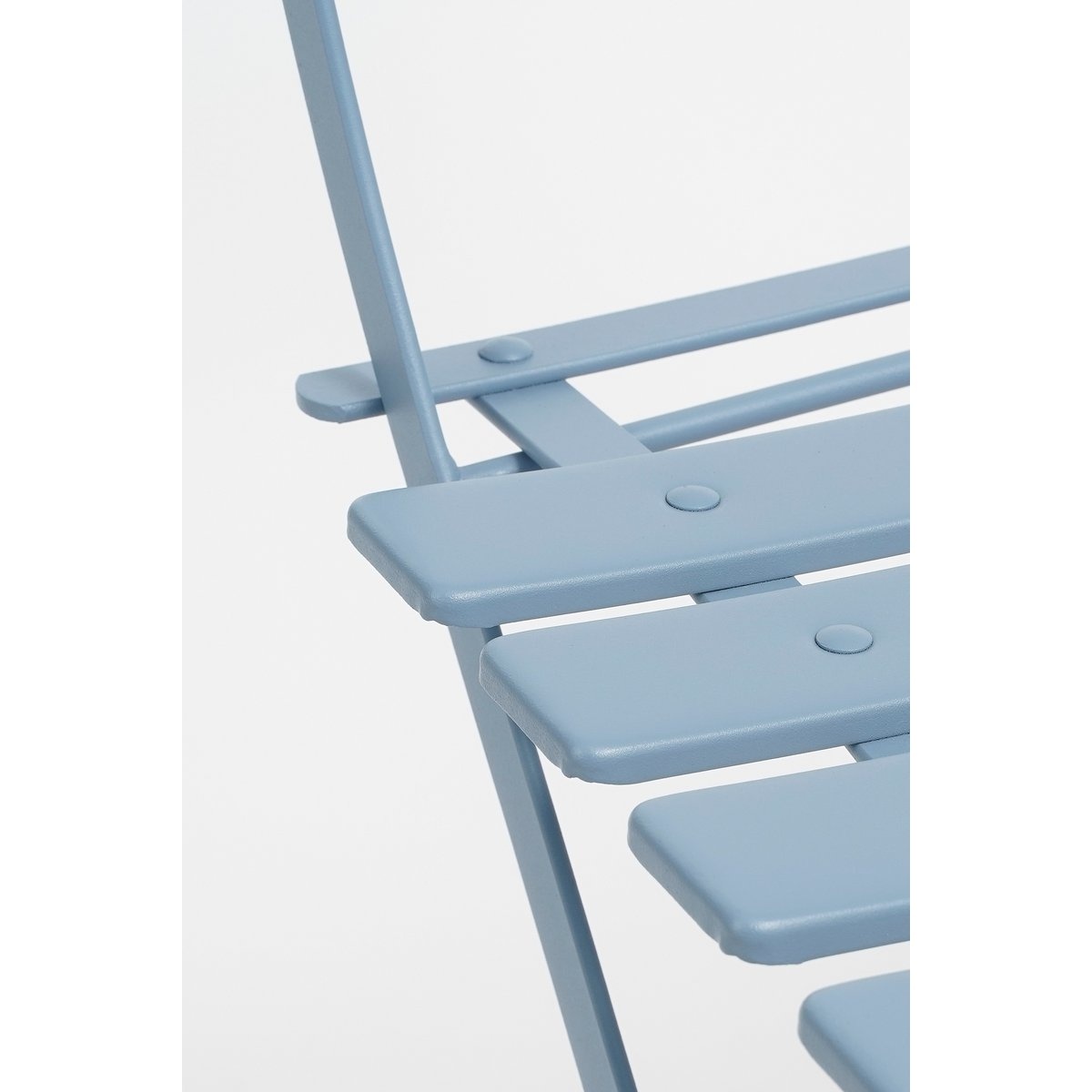 KantoormeubelenPlus Laurence Bistroset - Set van 3 - Metaal - Lichtblauw