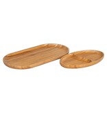 Chefalu Serveerblad - Serveerblad, bamboe, naturel, set van 2