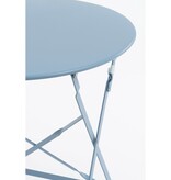 KantoormeubelenPlus Laurence Bistroset - Set van 3 - Metaal - Lichtblauw