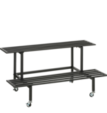 KantoormeubelenPlus Greenrax Plantentafel - L90 x B44 x H42 cm - Metaal - Zwart