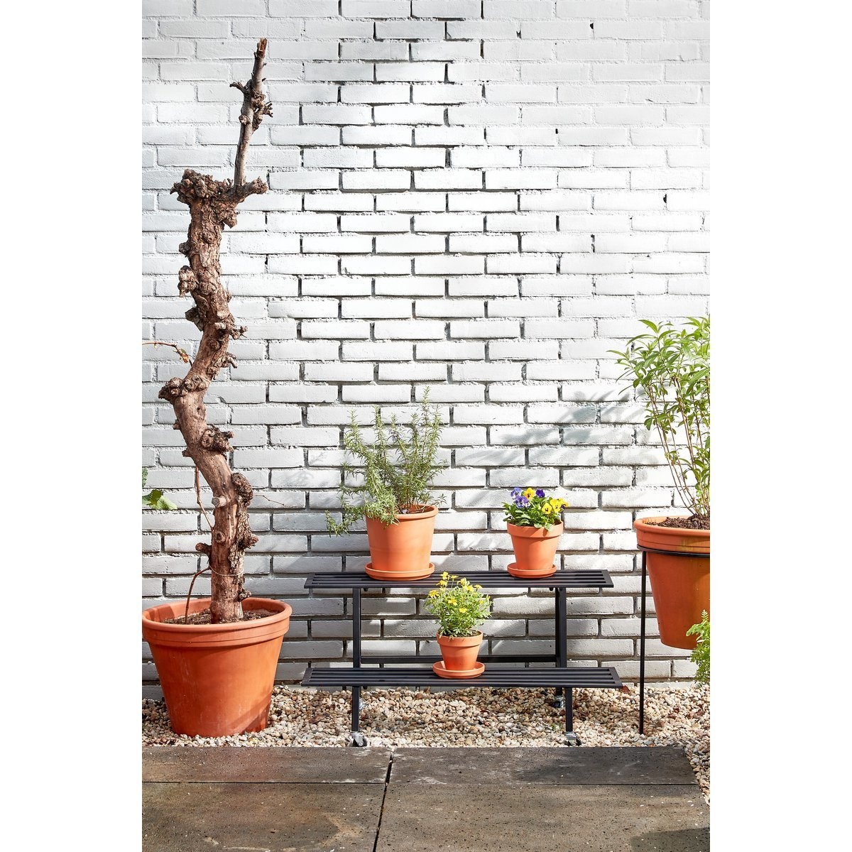 KantoormeubelenPlus Greenrax Plantentafel - L90 x B44 x H42 cm - Metaal - Zwart