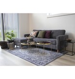 Venezia Coffee Table - Salontafel in messingkleurig staal met glas ø70xh40cm
